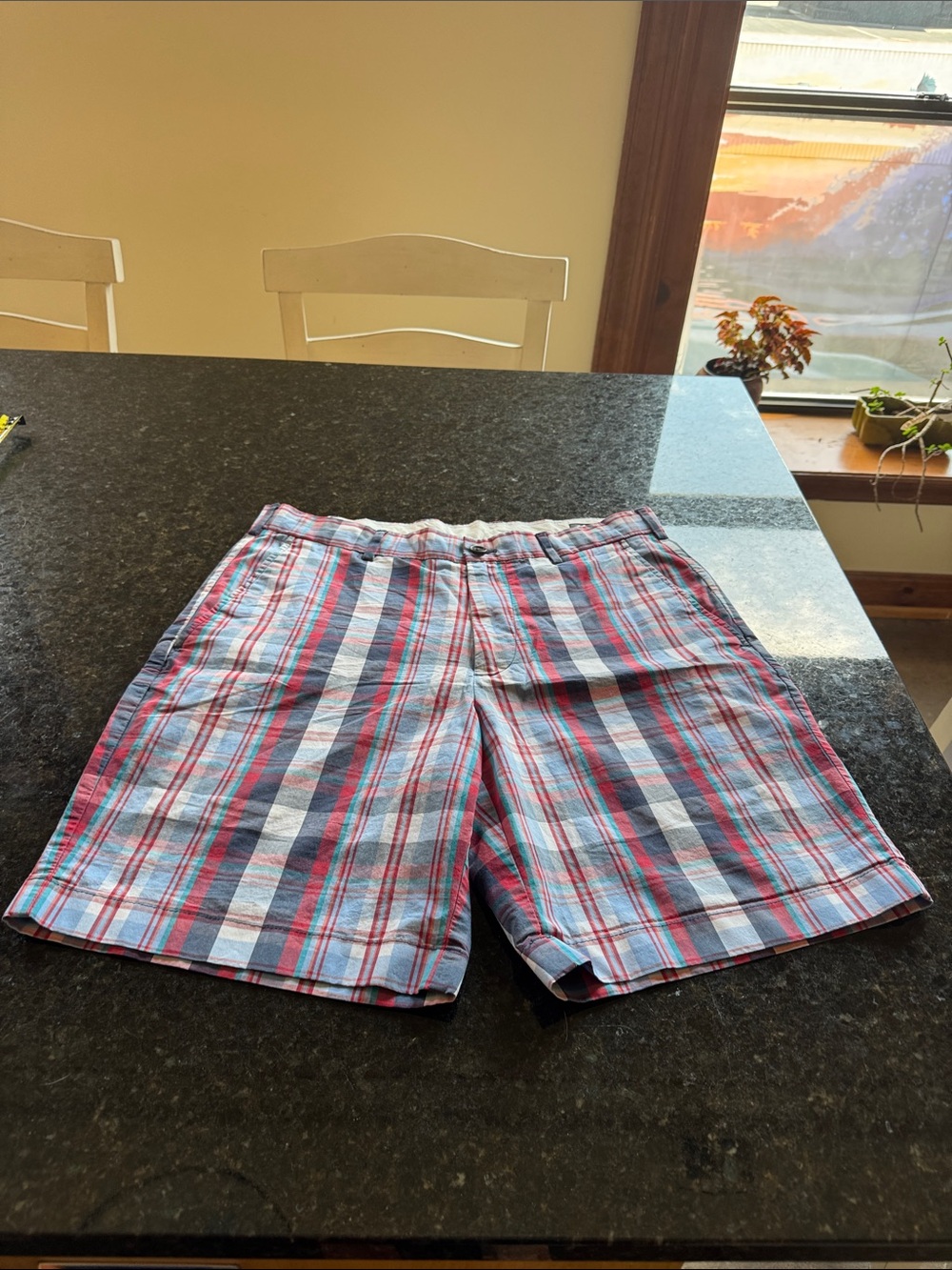 Brooks Brothers - Blue and Red - Patriotic Plaid Cotton Shorts